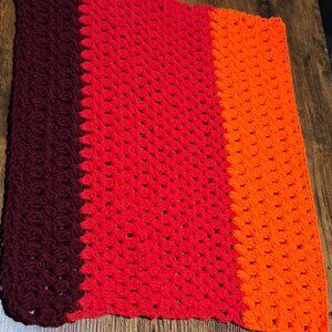 small crochet cat blanket
